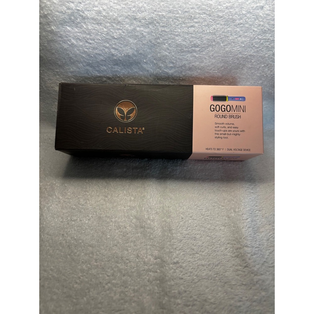 Calista GoGoMini Round Brush Purple Travel Heated Styling Tool 365F Dual Volt